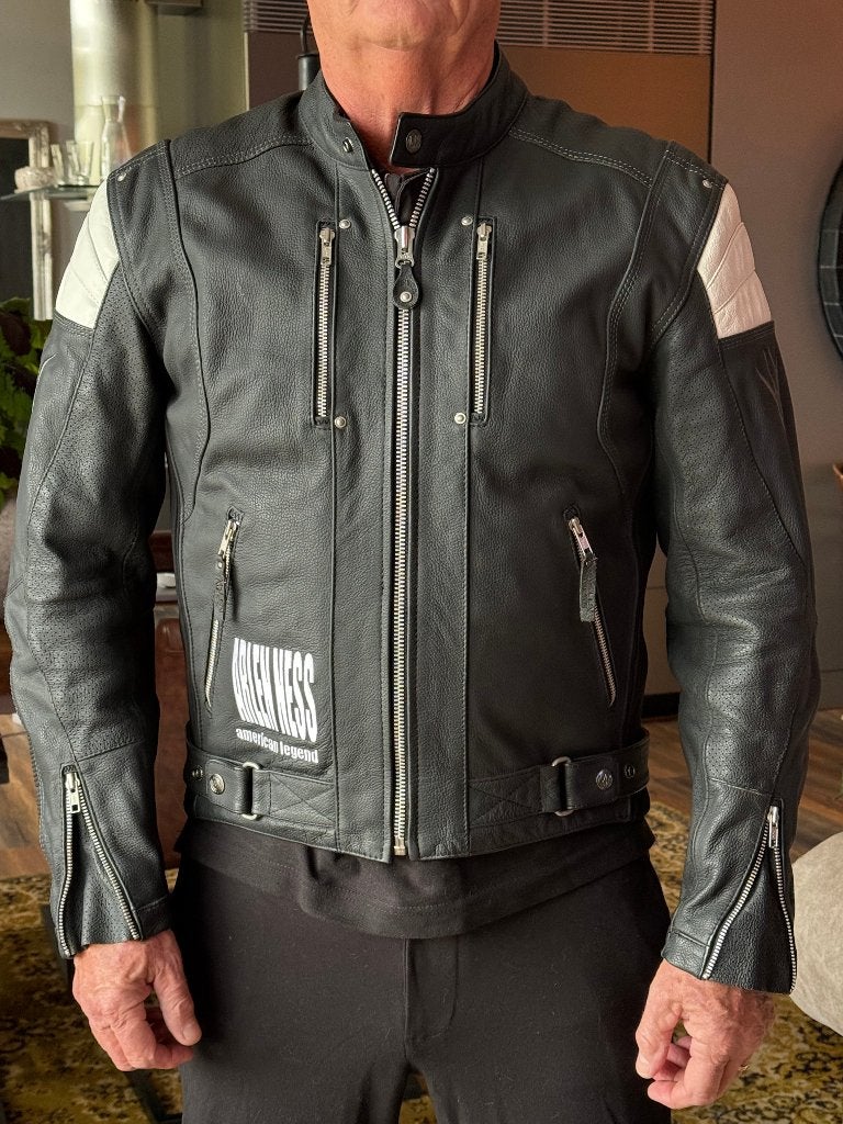 Stoere Arlen Ness bikers jas, Heren, Jas | leer, Arlen Ness, Ophalen of Verzenden