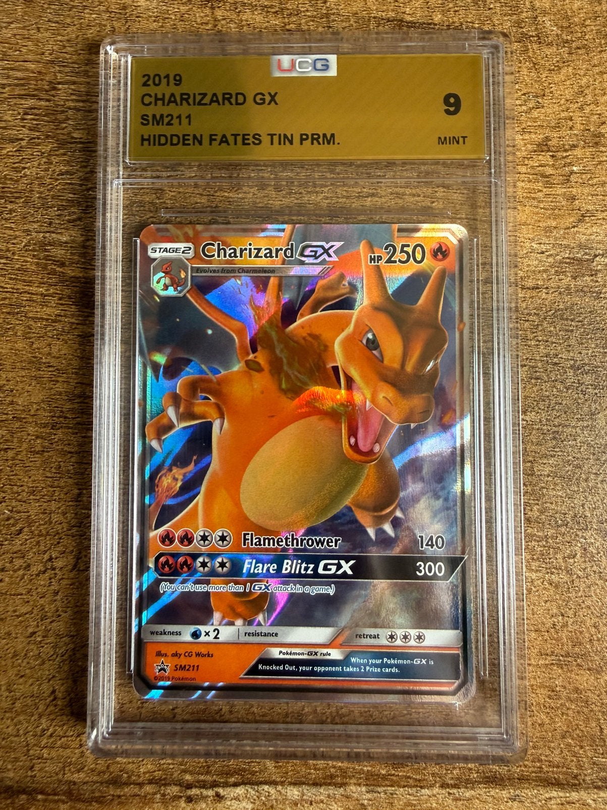Charizard GX Hidden Fates Promo – Pokémon, Hobby en Vrije tijd, Ophalen of Verzenden, Nieuw, Losse kaart