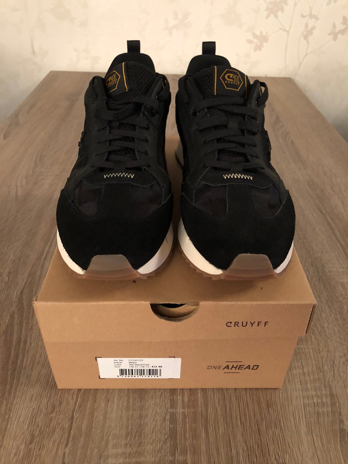CRUYFF MELIOR ZWART MAAT 46, Zwart, Nieuw, Ophalen of Verzenden, Sneakers of Gympen