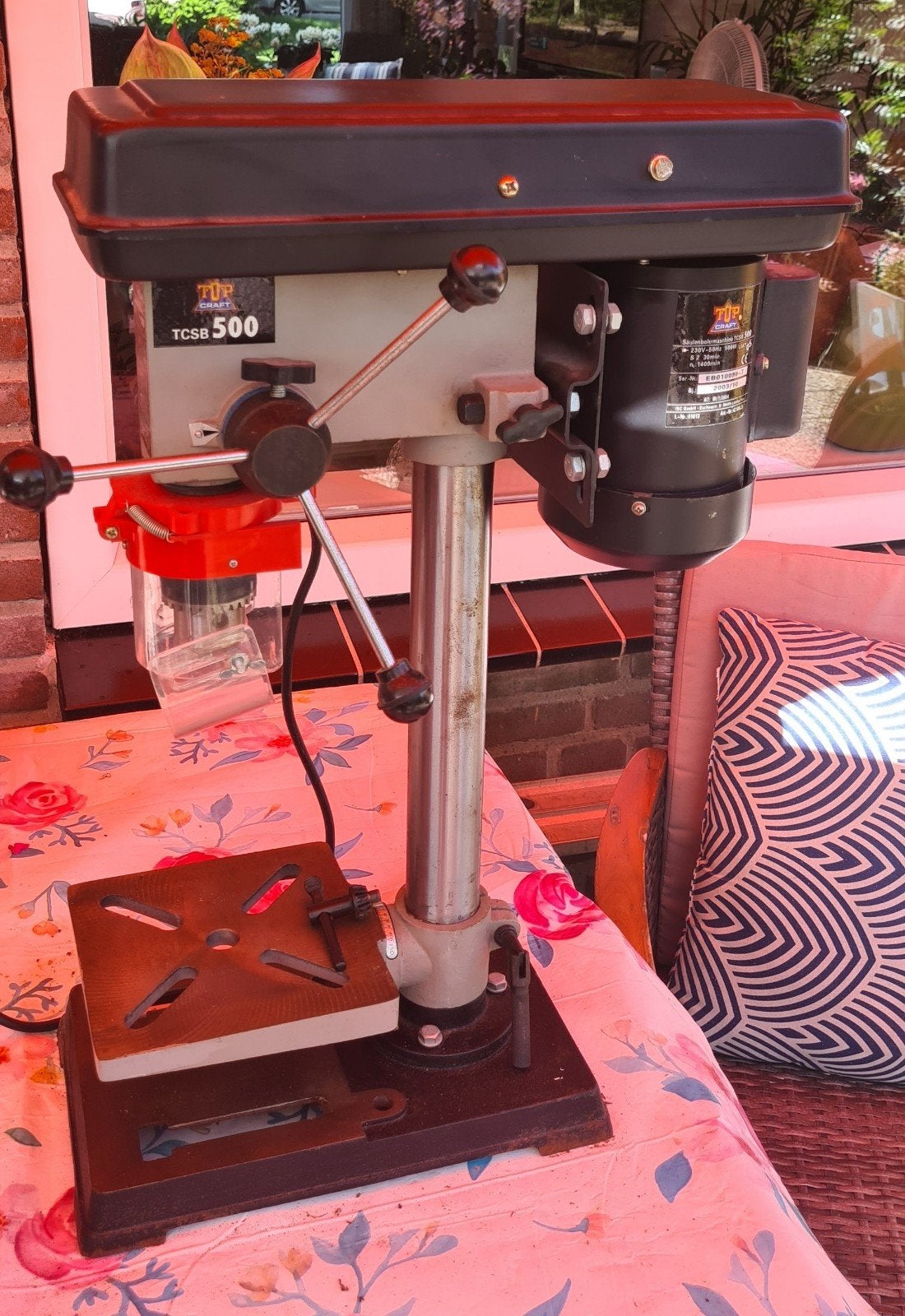 Kolomboormachine, zie foto's, Doe-het-zelf en Verbouw, Ophalen, Variabele snelheid, Zo goed als nieuw, Kolomboormachine