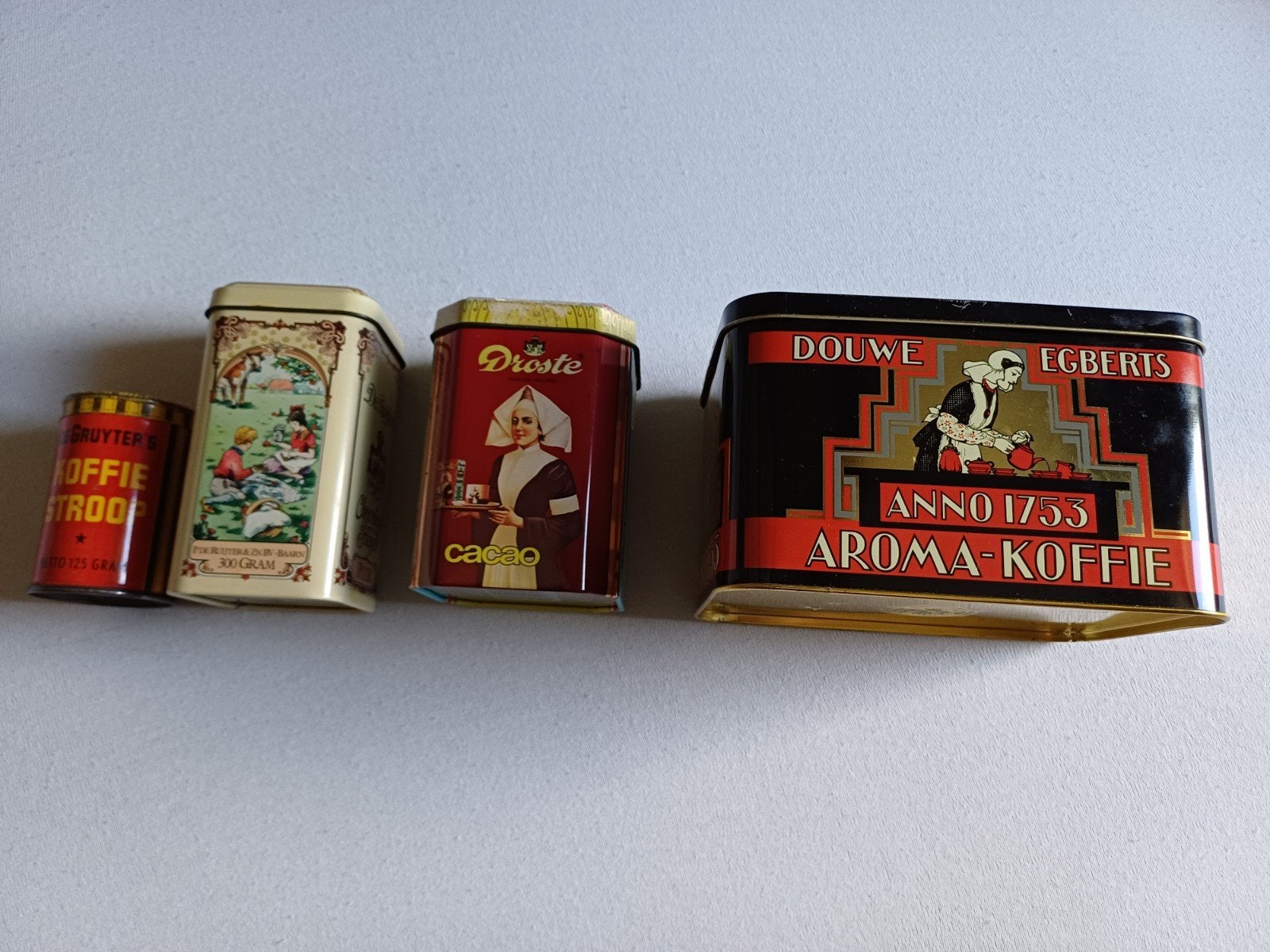 vintage blikken Droste, de Ruijter, de Gruijters en DE, Verzamelen, Ophalen of Verzenden, Gebruikt, Overige, Droste