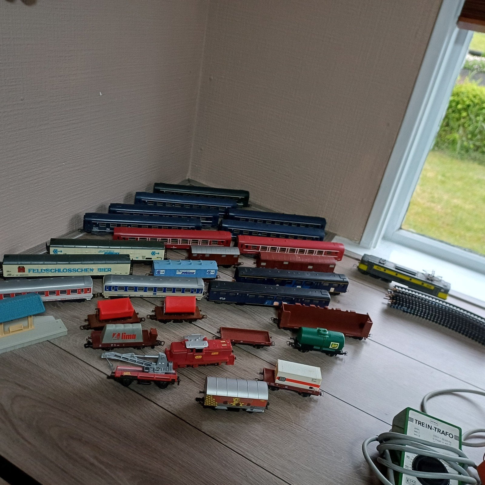 Grote partij HO treinen en rails., Ophalen, Gebruikt, Gelijkstroom, Rails