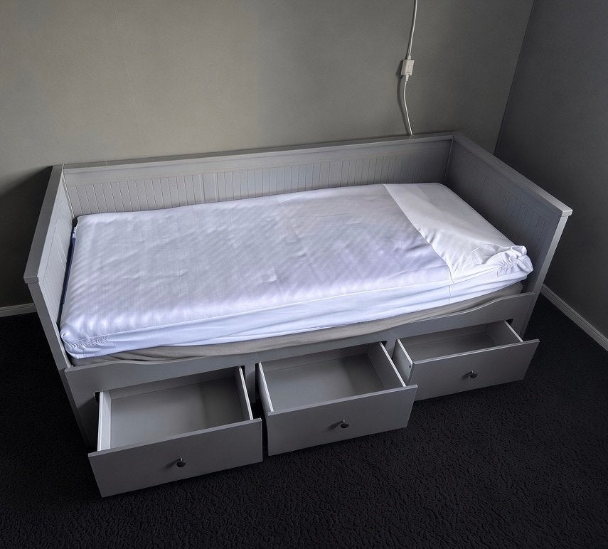 IKEA Hemnes bedbank 80x200/160x200 met lades, Ophalen, Verstelbaar, Tweepersoons, Zo goed als nieuw