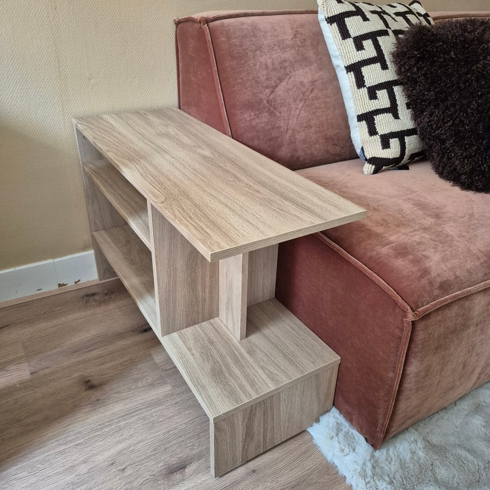 IKEA Holmerud bijzettafel/banktafel eiken, Ophalen, Hout, Zo goed als nieuw, Modern