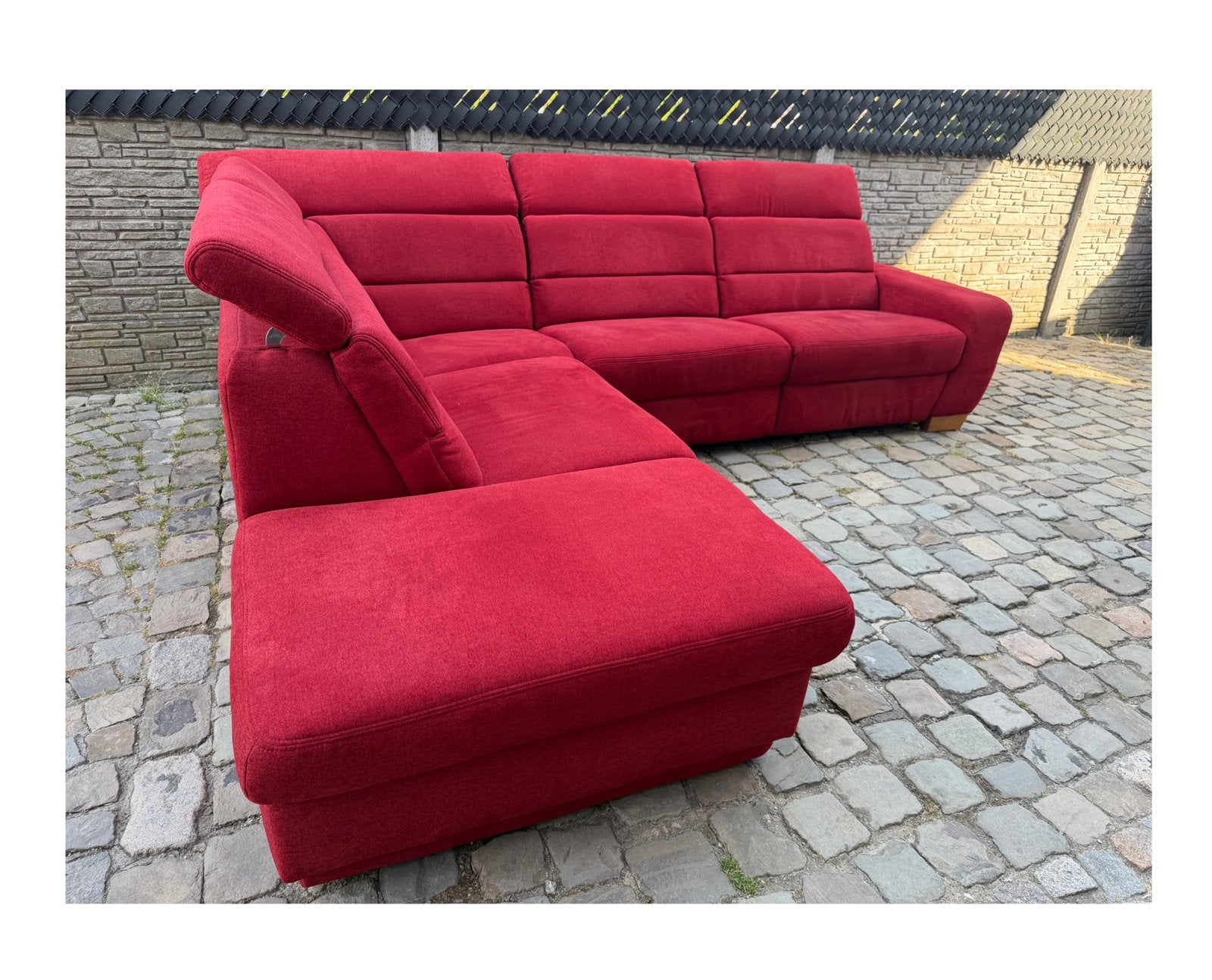hoekbank met relax Bezorging mogelijk, Ophalen, Zo goed als nieuw, Stof