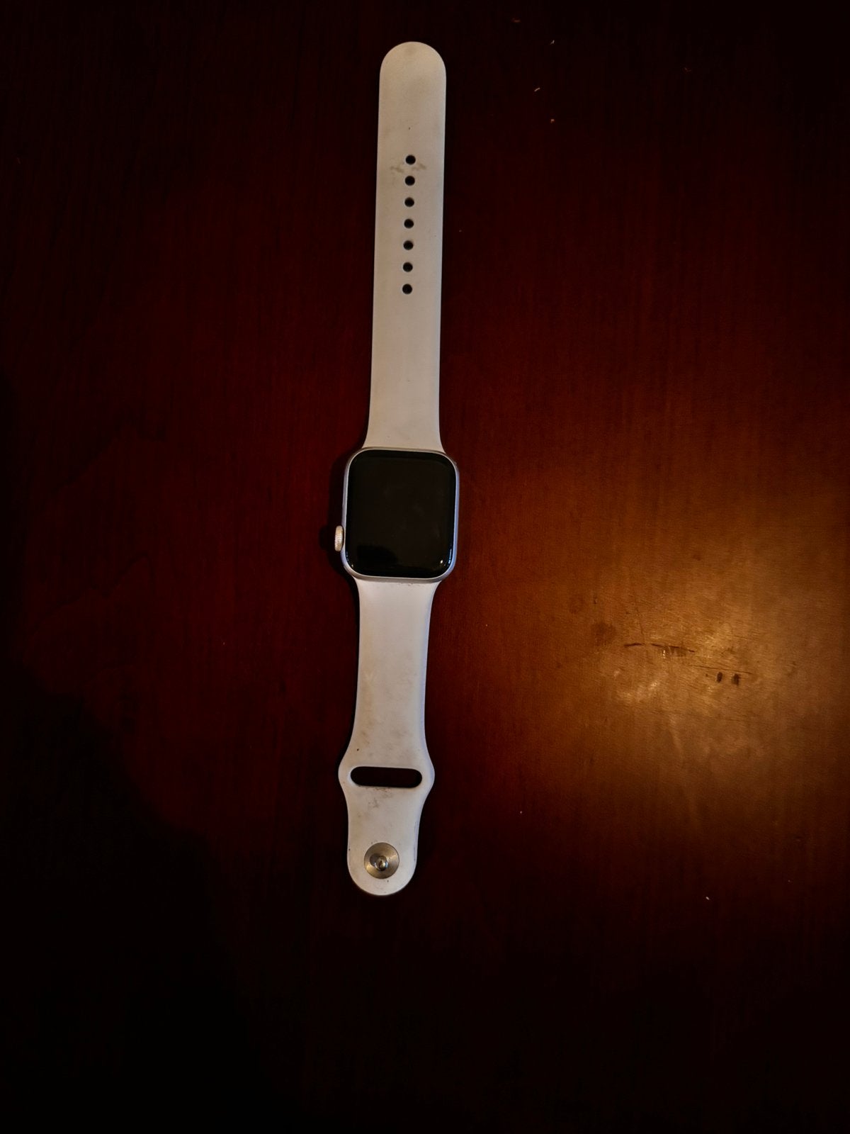 Apple watch 6, Gebruikt, Wit, IOS, Ophalen of Verzenden