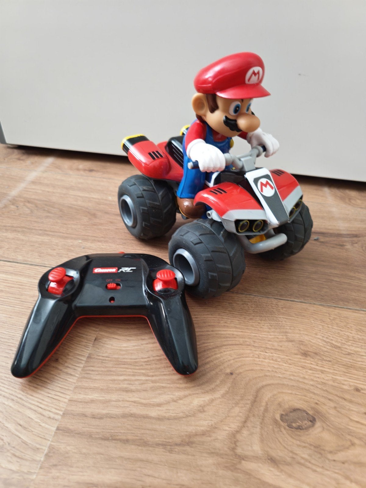 Carrera RC Mario Kart Quad met Mario figuur, Gebruikt, Auto offroad, RTR (Ready to Run), Overige schalen