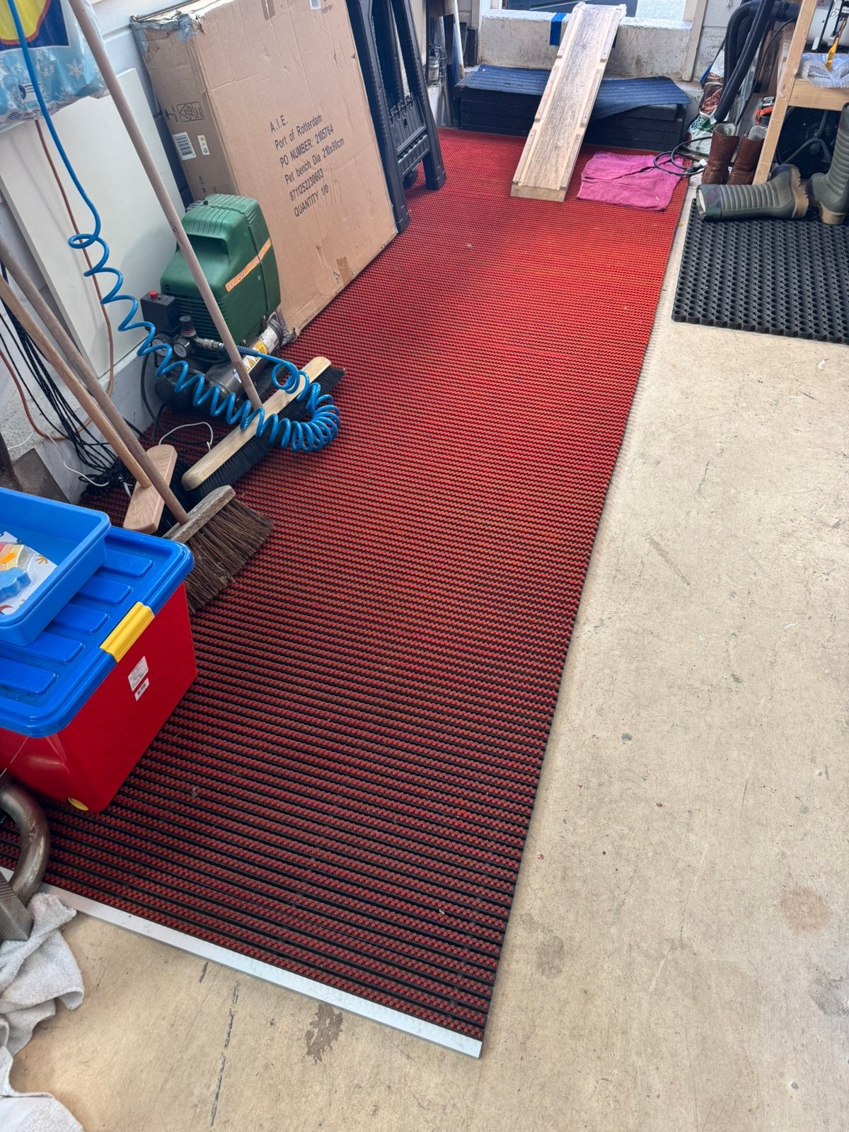 Floordirekt Power Brush Deurmat droogloopmat 370x120, Tuin en Terras, Ophalen, Gebruikt, Droogloopmat