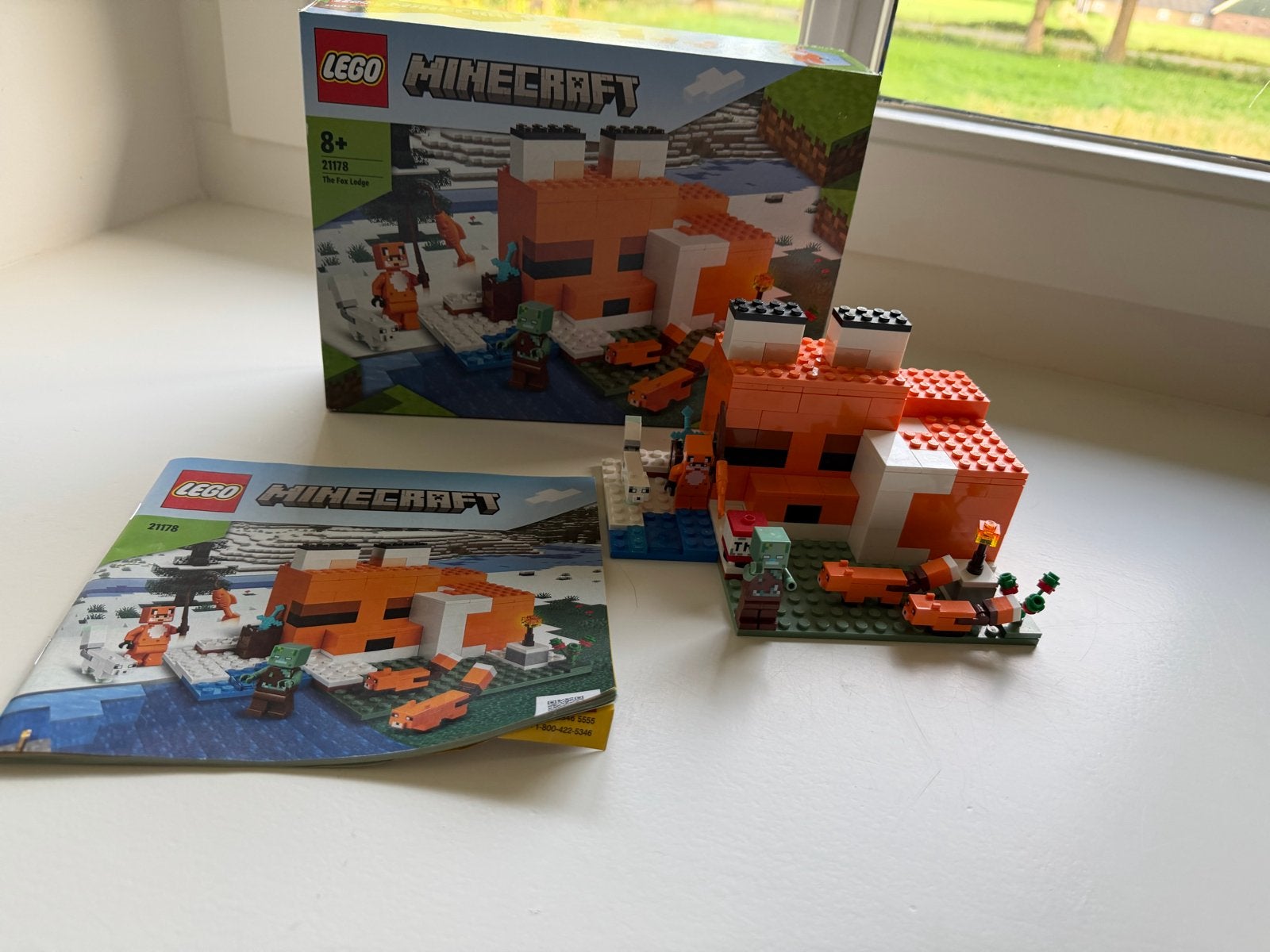 LEGO Minecraft De Vossenlodge (21178) - Complete set, Gebruikt, Minecraft, Lego, Ophalen of Verzenden