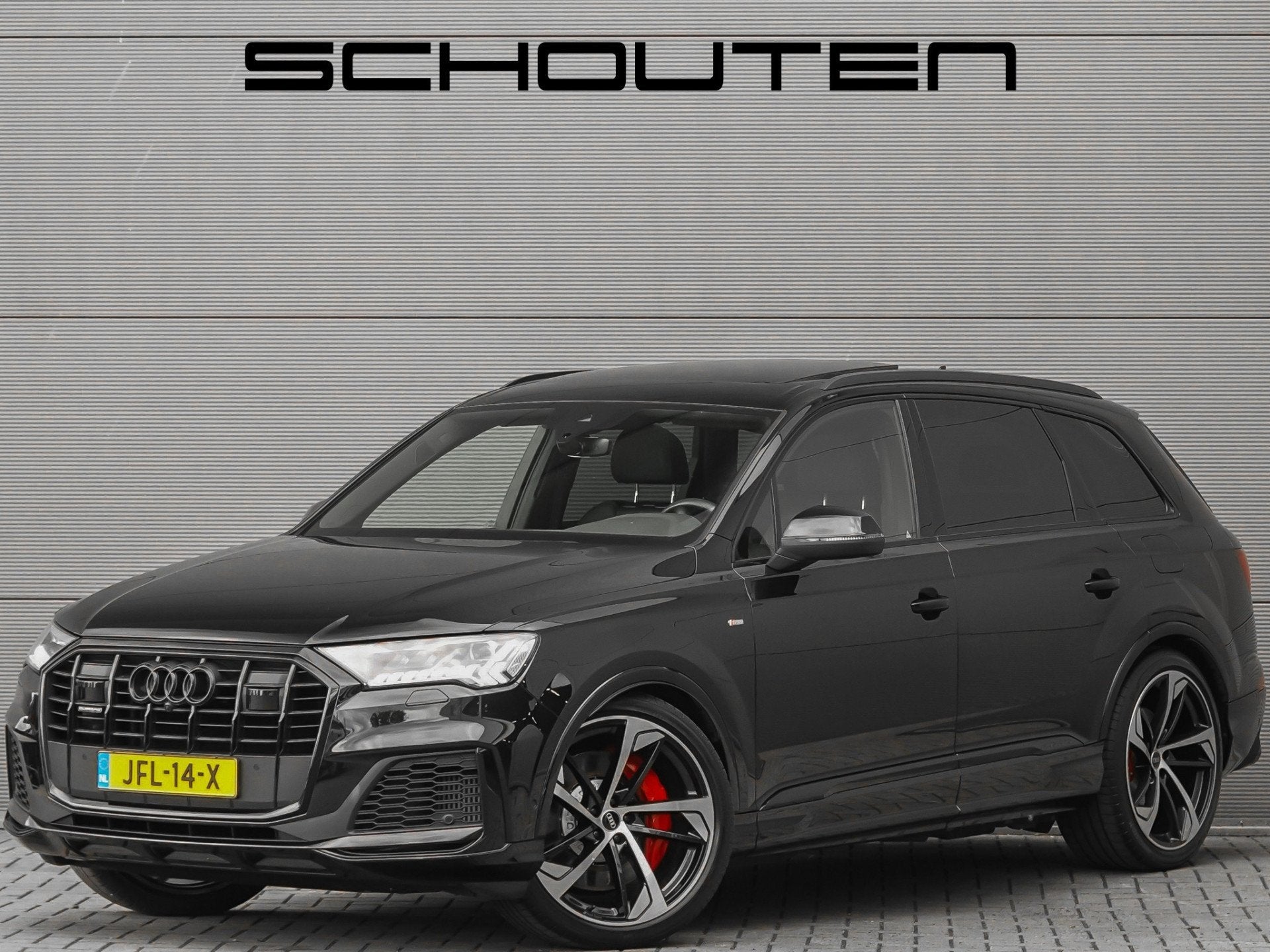 Audi Q7 55 TFSI e Quattro Pro Line S-Line Pano ACC Matrix LE, Auto's, Audi, Gebruikt, 2995 cc, Zwart, Plug-in hybride