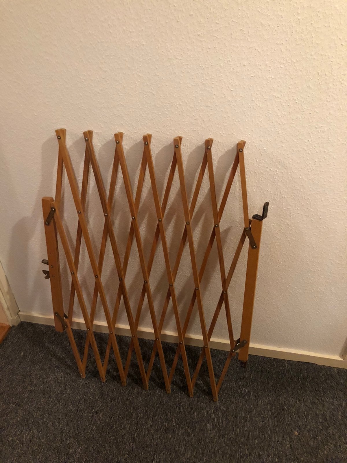 Houten harmonicatraphek, Ophalen of Verzenden, Zo goed als nieuw, Hout, 100 tot 115 cm