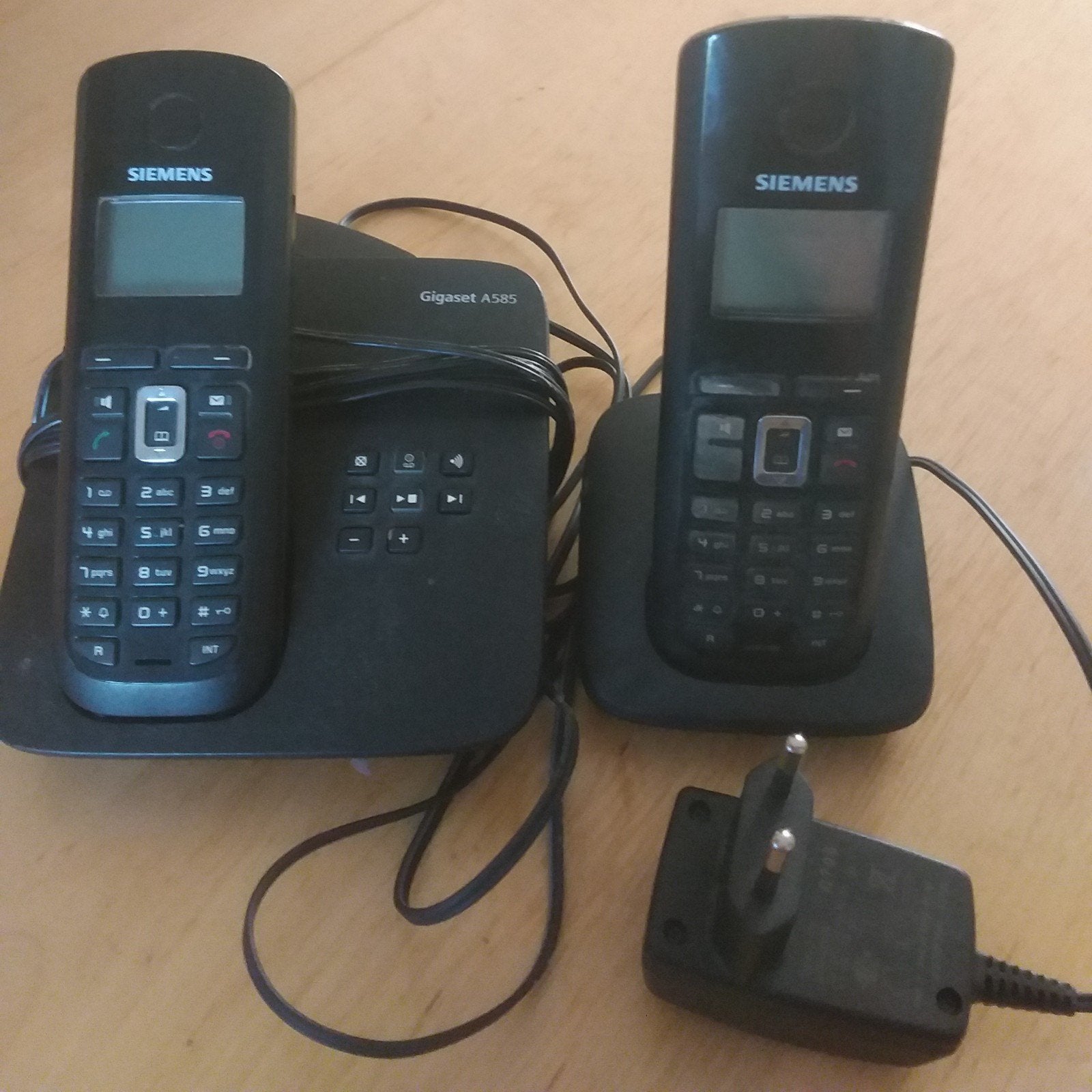 Siemens Gigaset A585 draadloze telefoonset (2 handsets), Ophalen of Verzenden, Gebruikt, 2 handsets