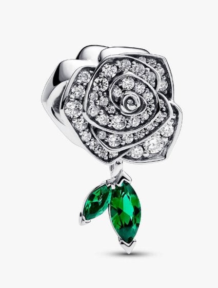 Pandora Sprankelende Roos in Bloei Bedel - Sterling Zilver, Pandora, Nieuw, Ophalen of Verzenden, 1 bedel