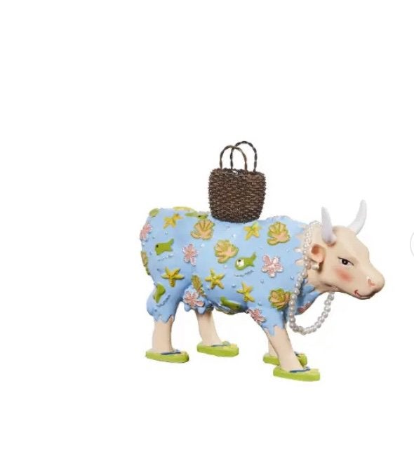 Nieuw Cow Parade koe Miss Palm Beach gratis verzending., Antiek en Kunst, Ophalen of Verzenden, Beeld