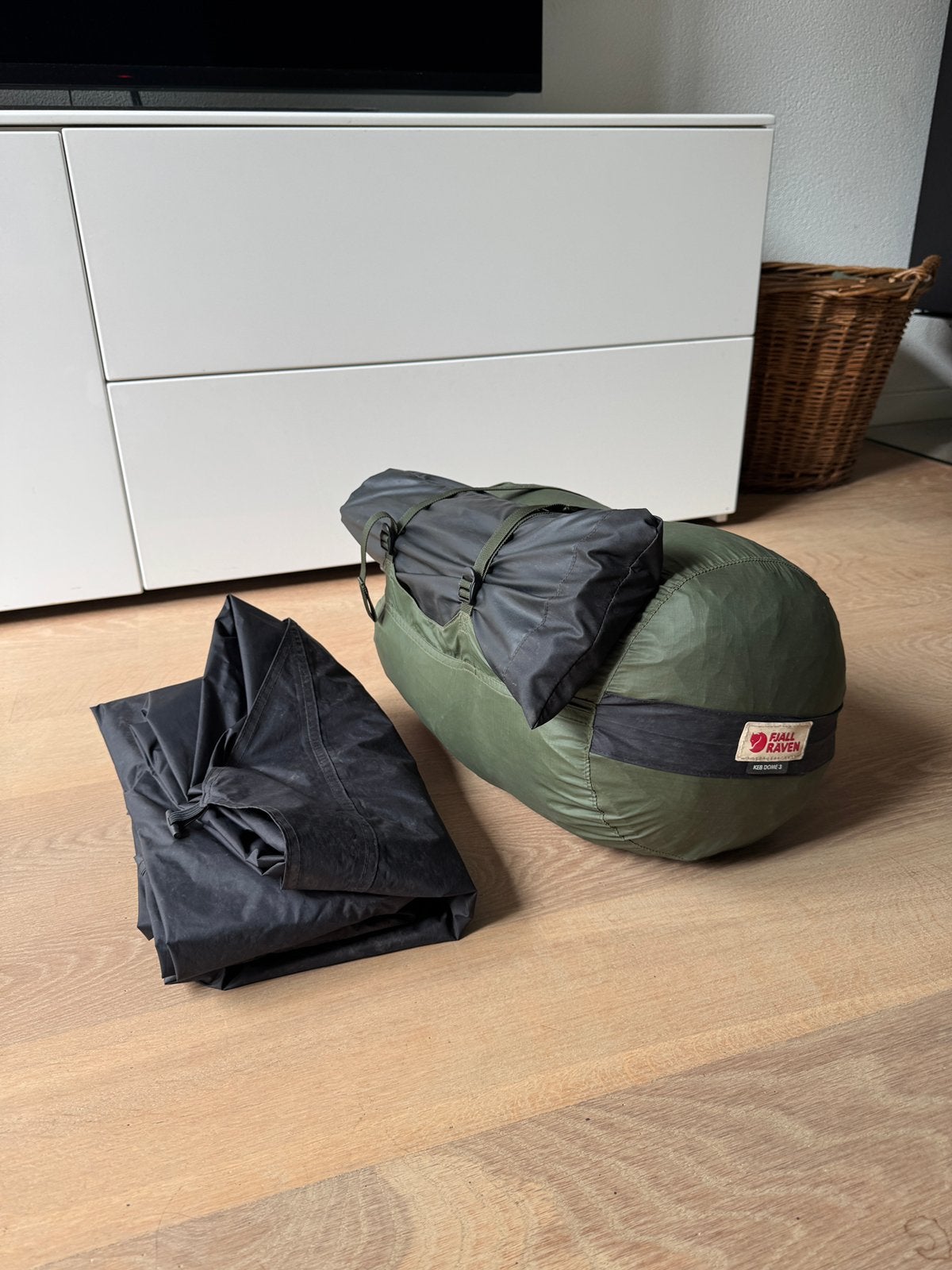 Prachtige Fjallraven keb dome 3 groen tent 2/3 persoons, Ophalen of Verzenden, Gebruikt, Tot en met 3