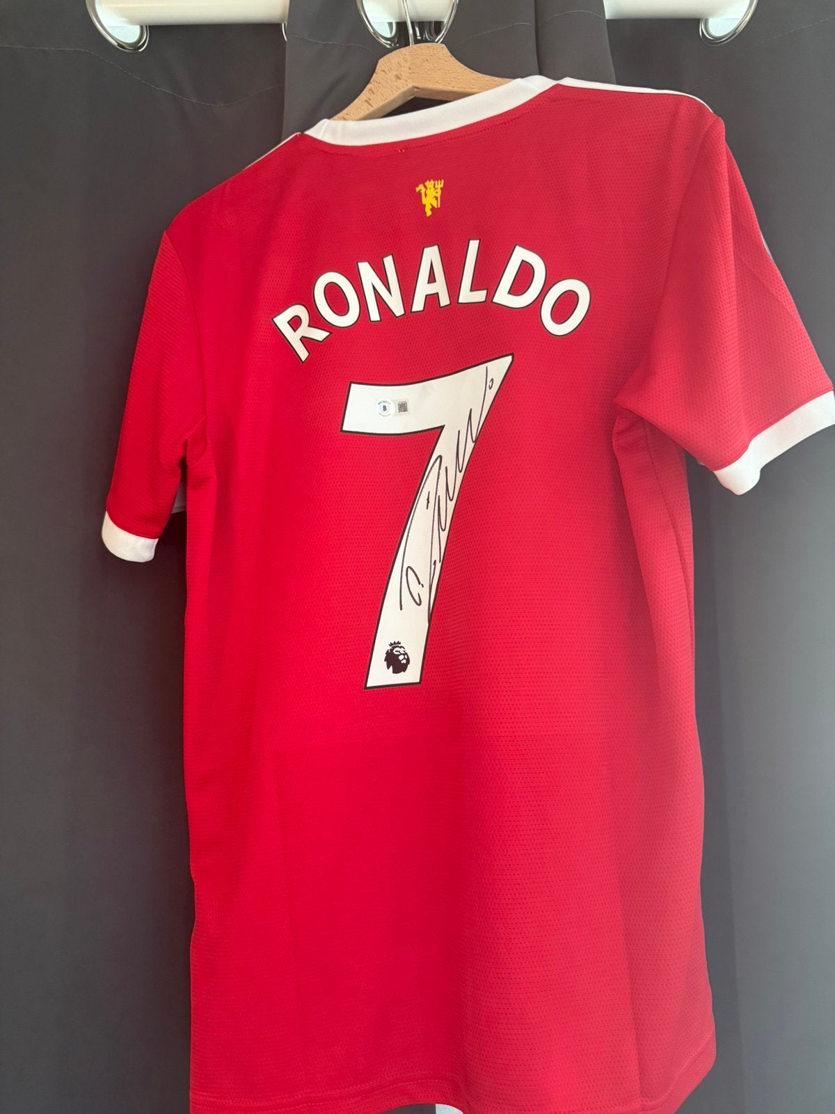 Gesigneerd Cristiano Ronaldo shirt met Beckett, Maat M, Verzenden, Nieuw, Shirt