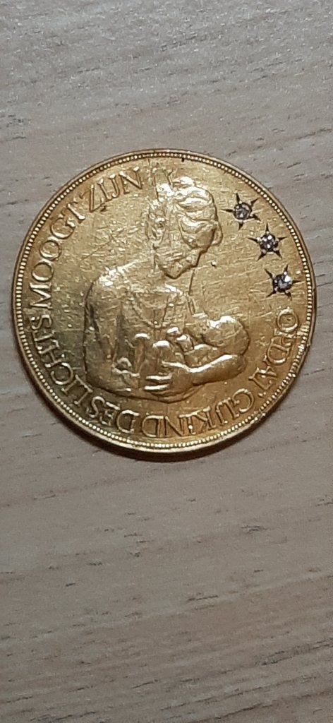 Gouden geboortepenning Prins Maurits van Oranje-Nassau, Ophalen, Goud, Nederland