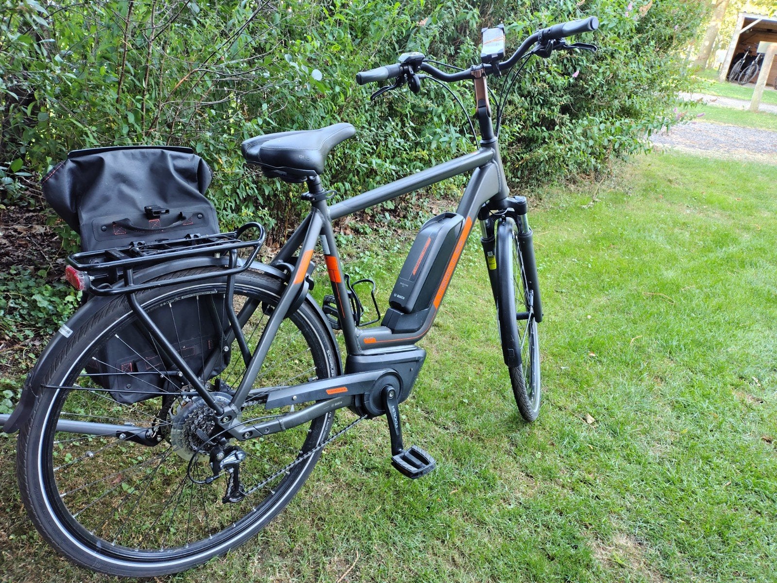 Hercules Futura 8.2 e bike met Bosch cx motor en 7 versnelli, Gebruikt, 50 km per accu of meer, 55 tot 59 cm, Ophalen