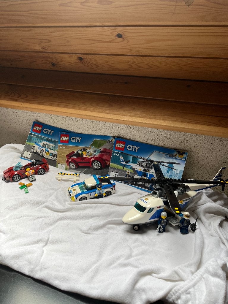 Lego City 60138 politieset deel 1, 2 en 3, City, Compleet, Lego, Ophalen of Verzenden