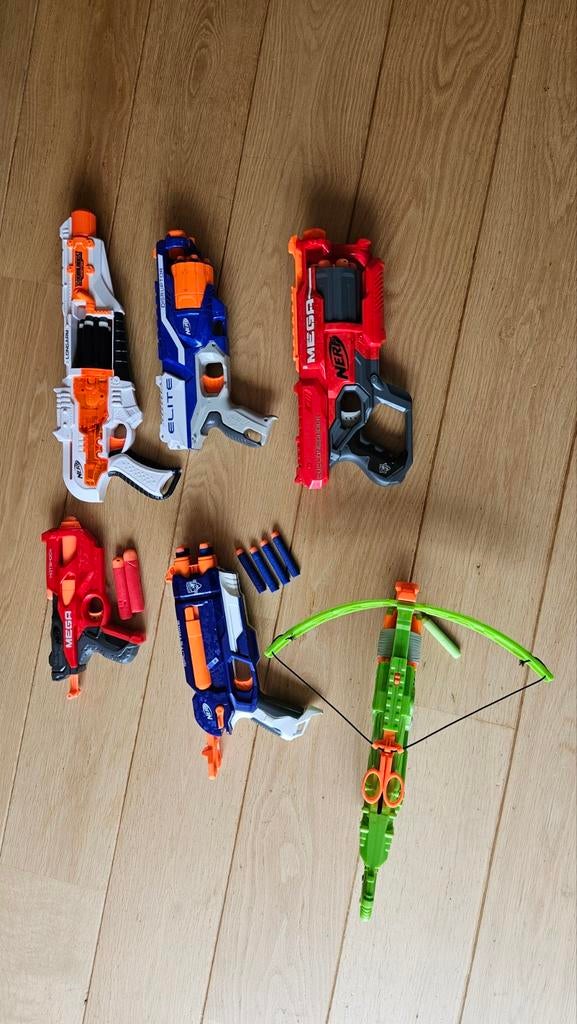 Nerf diverse Blasters en Kruisboog. Samen of apart te koop, Ophalen of Verzenden, Gebruikt, Jongen of Meisje