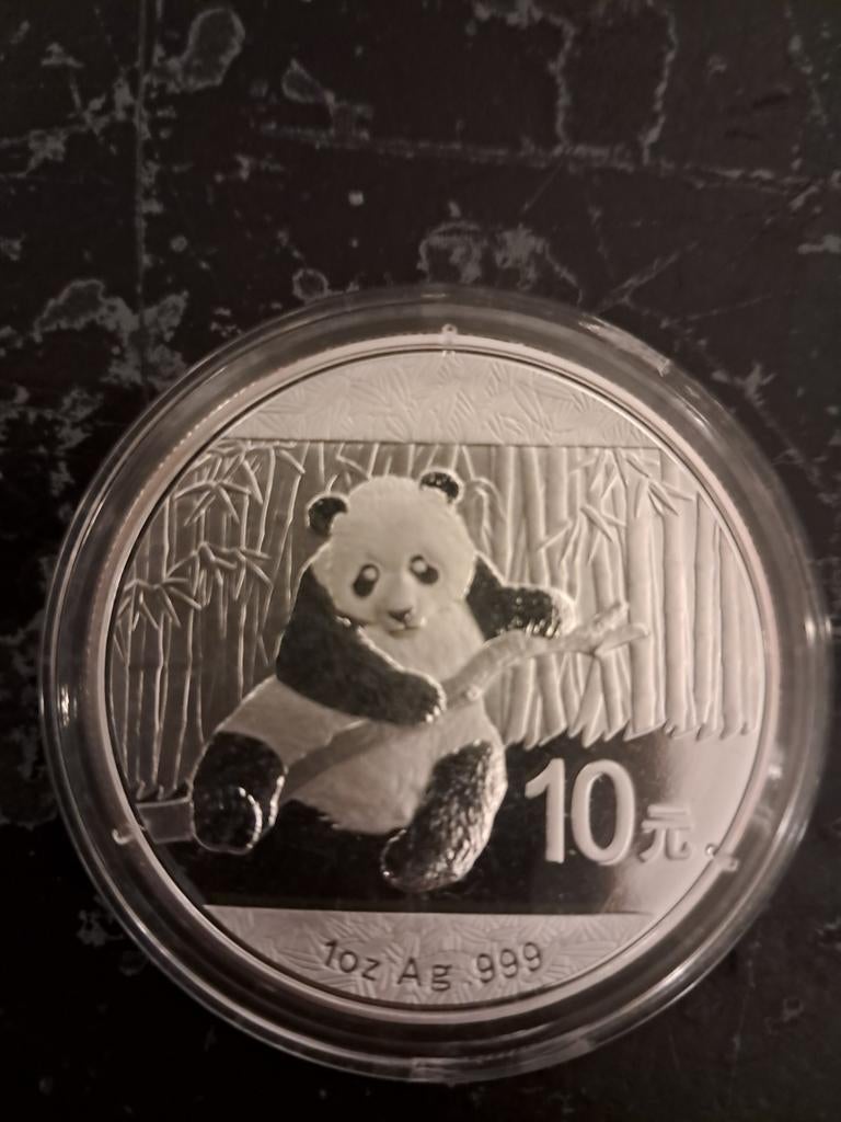 Panda 2014 1 oz zilveren munt meer in de beschrijving, Verzenden, Zilver