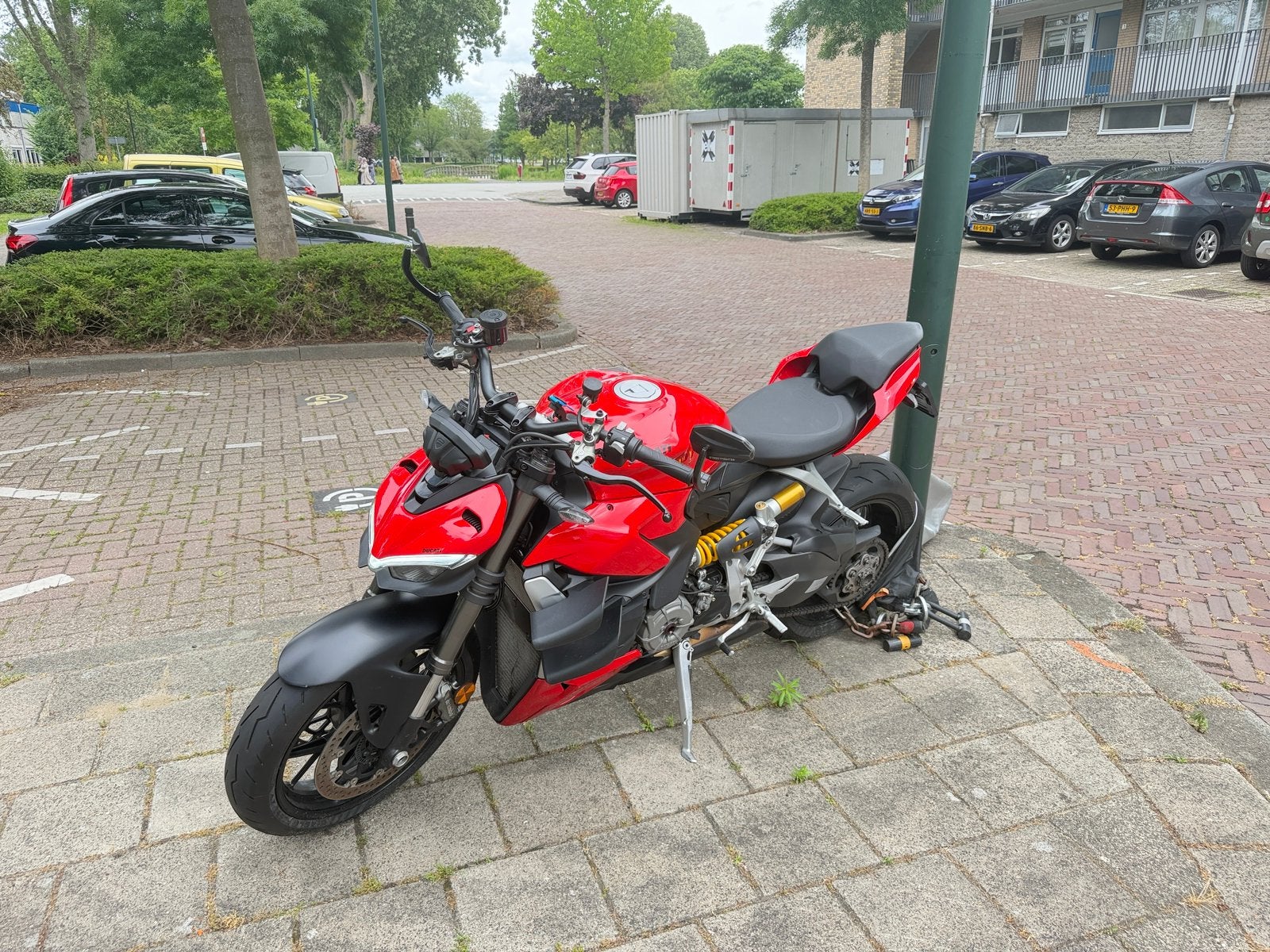 DUCATI V2 STREETFIGHTER 2022 9800 KM BTW MOTOR !, Motoren, 2 cilinders, Occasion, Motorrijbewijs A, Bedrijf
