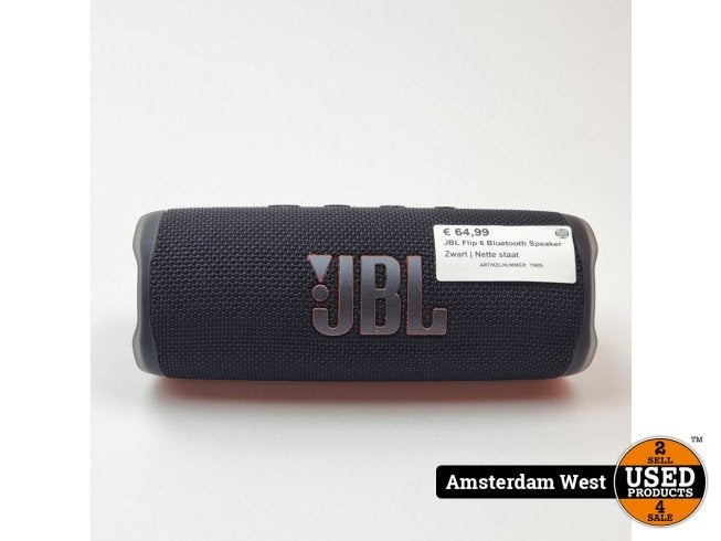 JBL Flip 6 Bluetooth Speaker Zwart | Nette staat