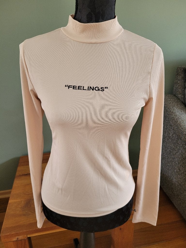 Shein feelings coltruitje col truitje coltrui mt S M Nieuw, Beige, Nieuw, Ophalen of Verzenden, Maat 36 (S)