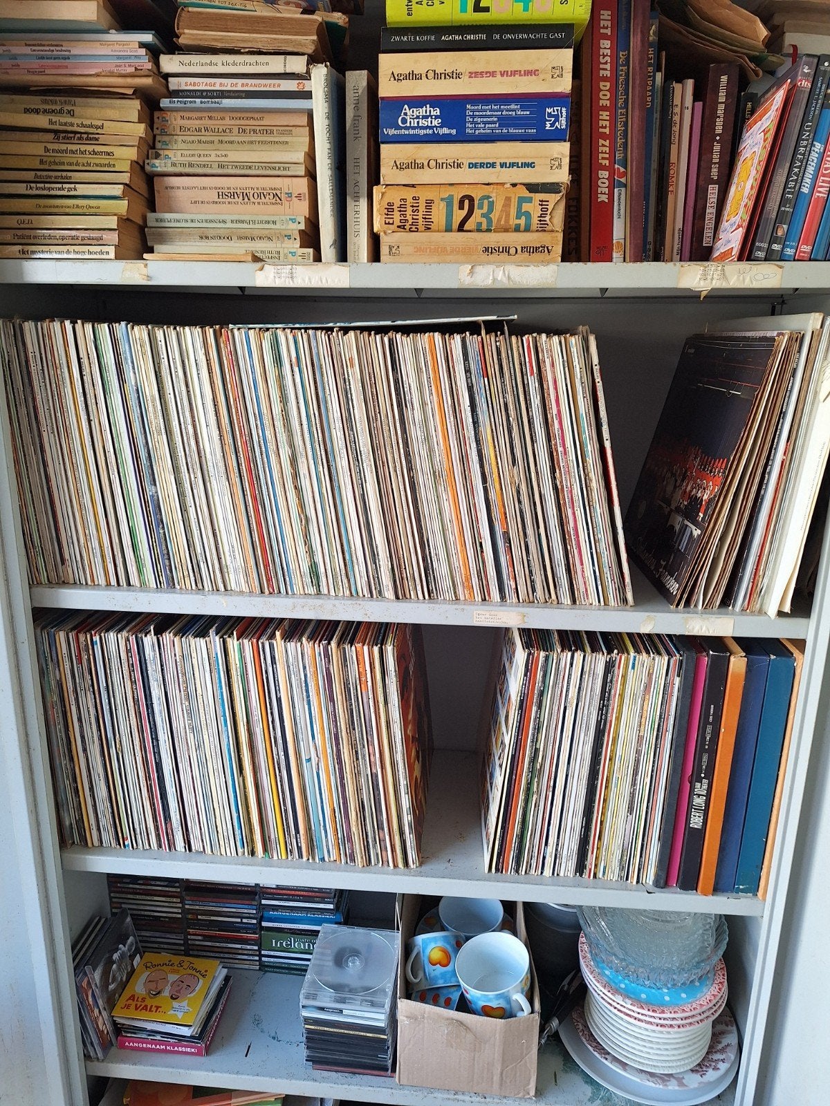 425 lp's van alles wat, Cd's en Dvd's, Ophalen, Gebruikt, Overige formaten