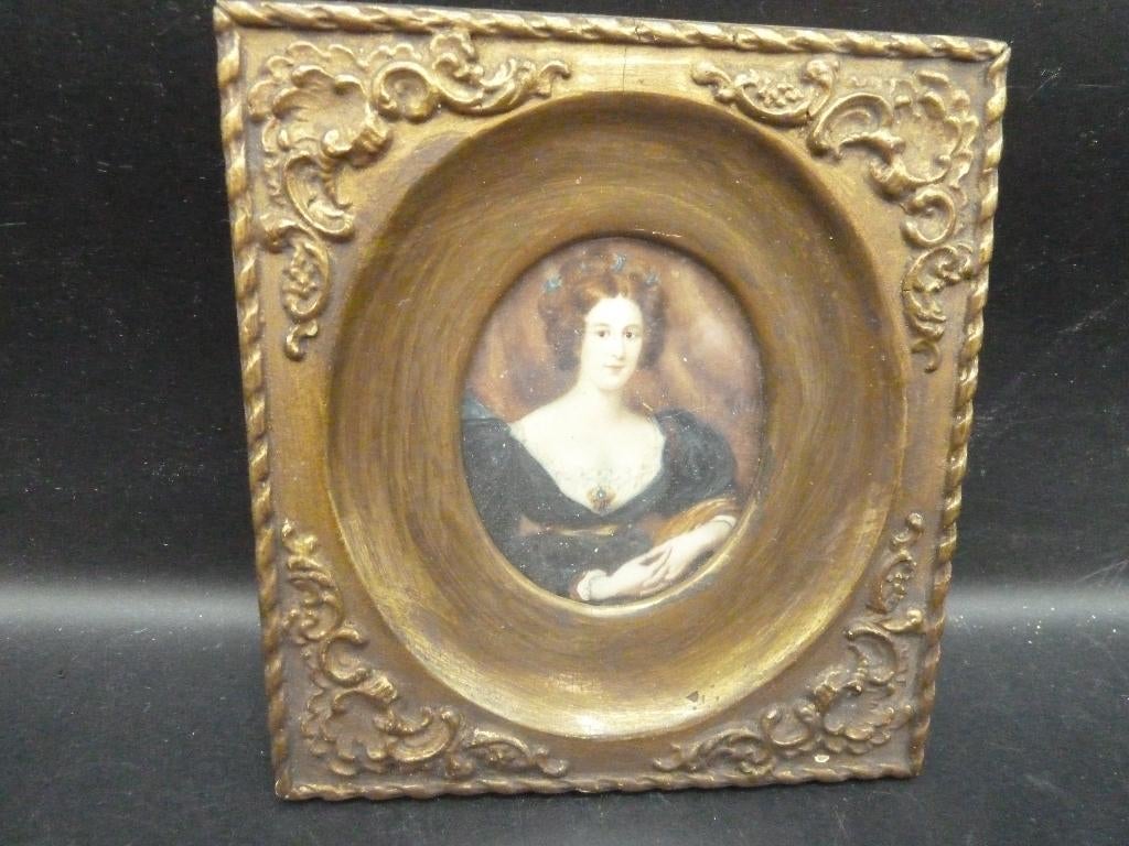 Miniatuur portret 18e of 19e eeuw, Antiek en Kunst, Ophalen of Verzenden