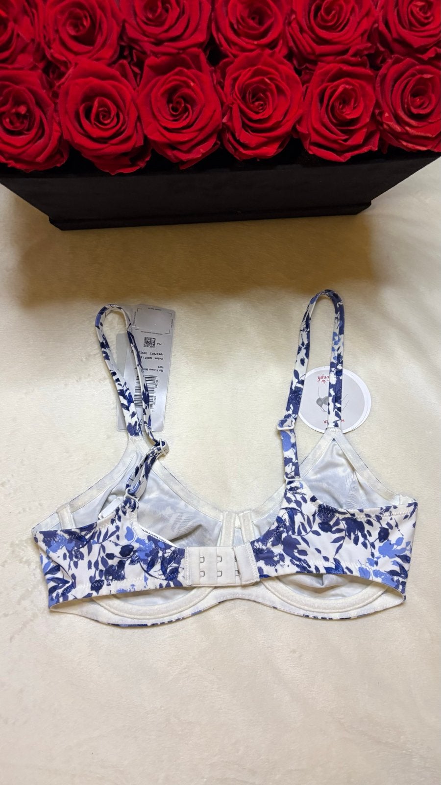 Triumph Minimizer BH 70C - Blauw/Wit Bloemenprint, Verzenden, Meerkleurig, BH