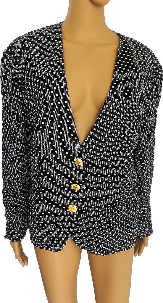 schitterende gevoerde colbert van Louis Feraud maat 44, Kleding | Dames, Blauw, Maat 42/44 (L), Ophalen of Verzenden, Zo goed als nieuw