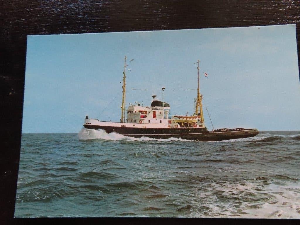 ansichtkaart sleepboot "Utrecht" Wijsmuller, Ophalen of Verzenden, Motorboot, Kaart, Foto of Prent
