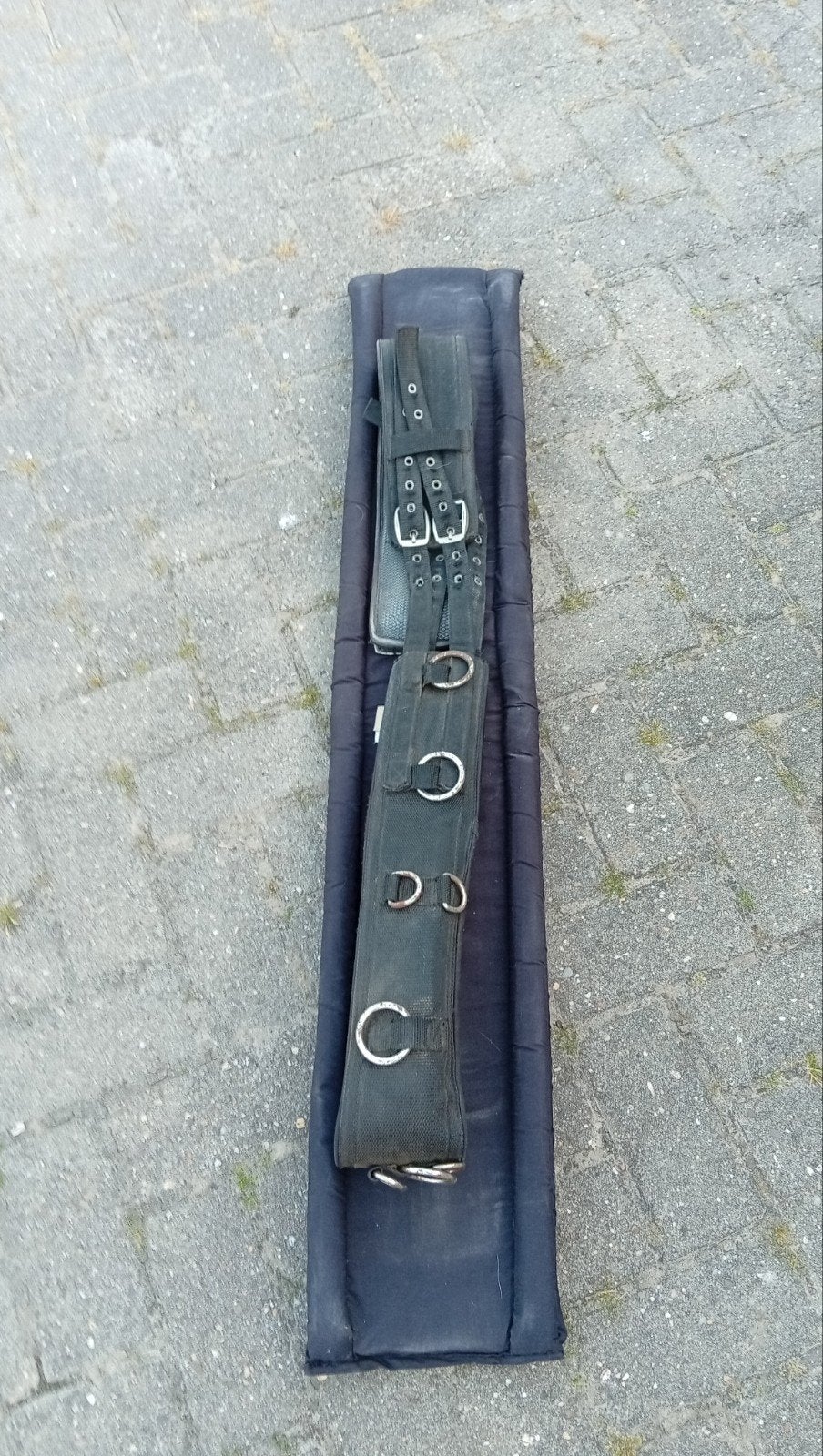 Longer singel met onderleg mt. Full, Ophalen of Verzenden, Gebruikt, Dressuur