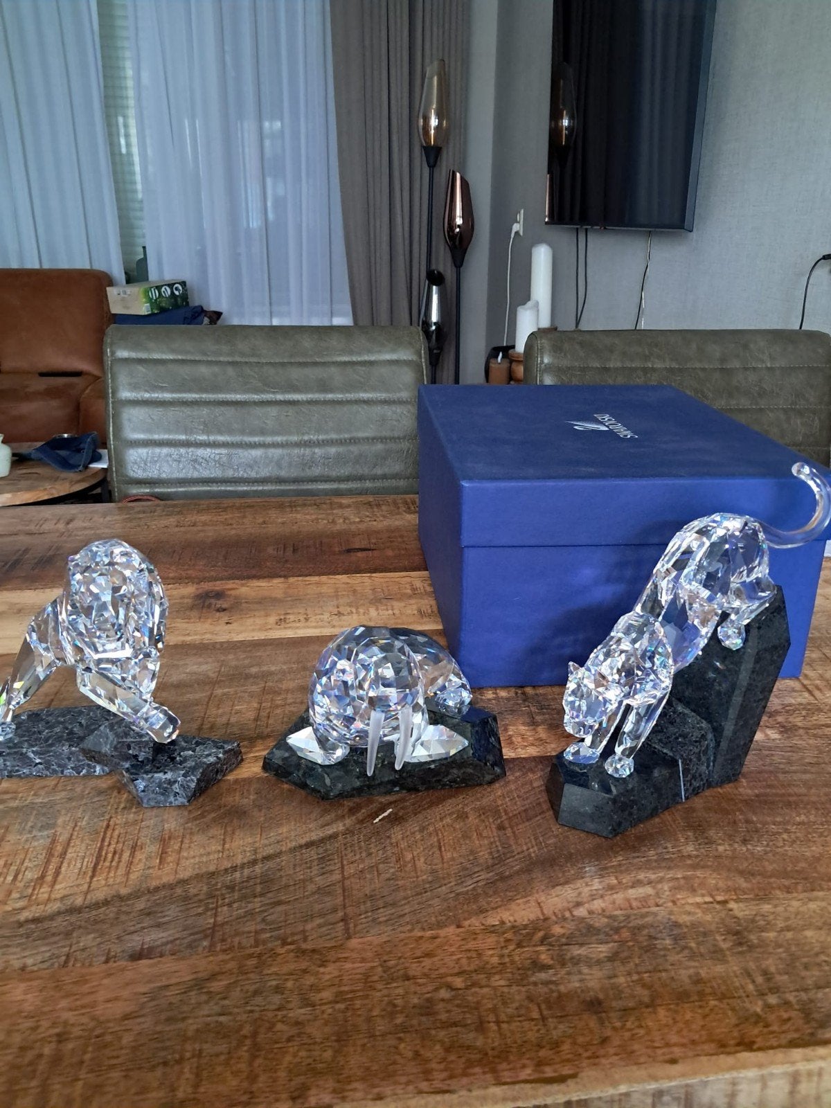 Swarovski Soulmates: Leeuw, Panter en Walrus (set of los), Verzamelen, Swarovski, Ophalen of Verzenden