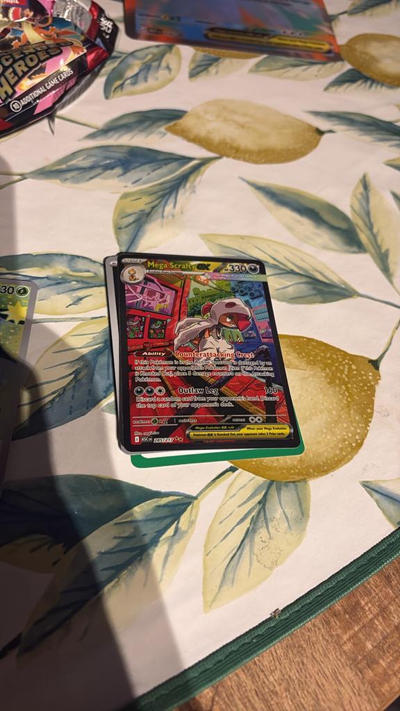 Mega Scrafty SIR Ascended Heroes Pokémon Kaart, Ophalen of Verzenden, Zo goed als nieuw
