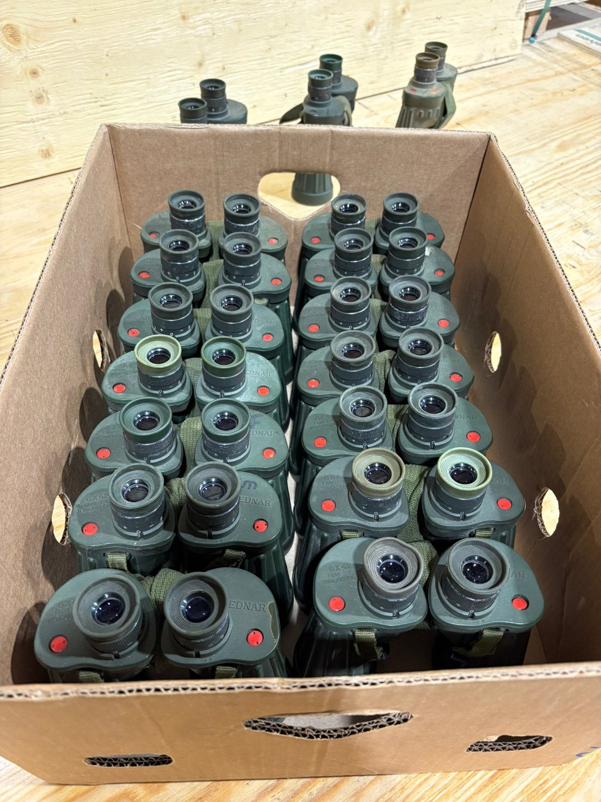 17x Leica Ednar 6x42 defensie MvD verrekijker, Ophalen, Gebruikt, Minder dan 8x, Leica