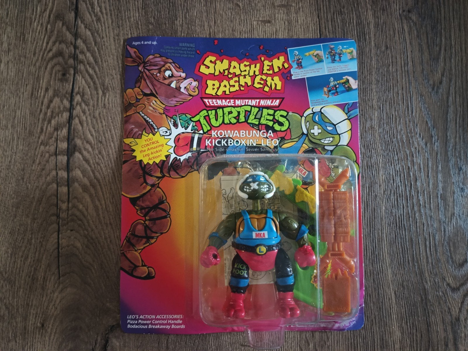 Vintage Cowabunga Kickboxin Leo unpunched, Verzamelen, Poppetjes en Figuurtjes, Ophalen of Verzenden, Nieuw