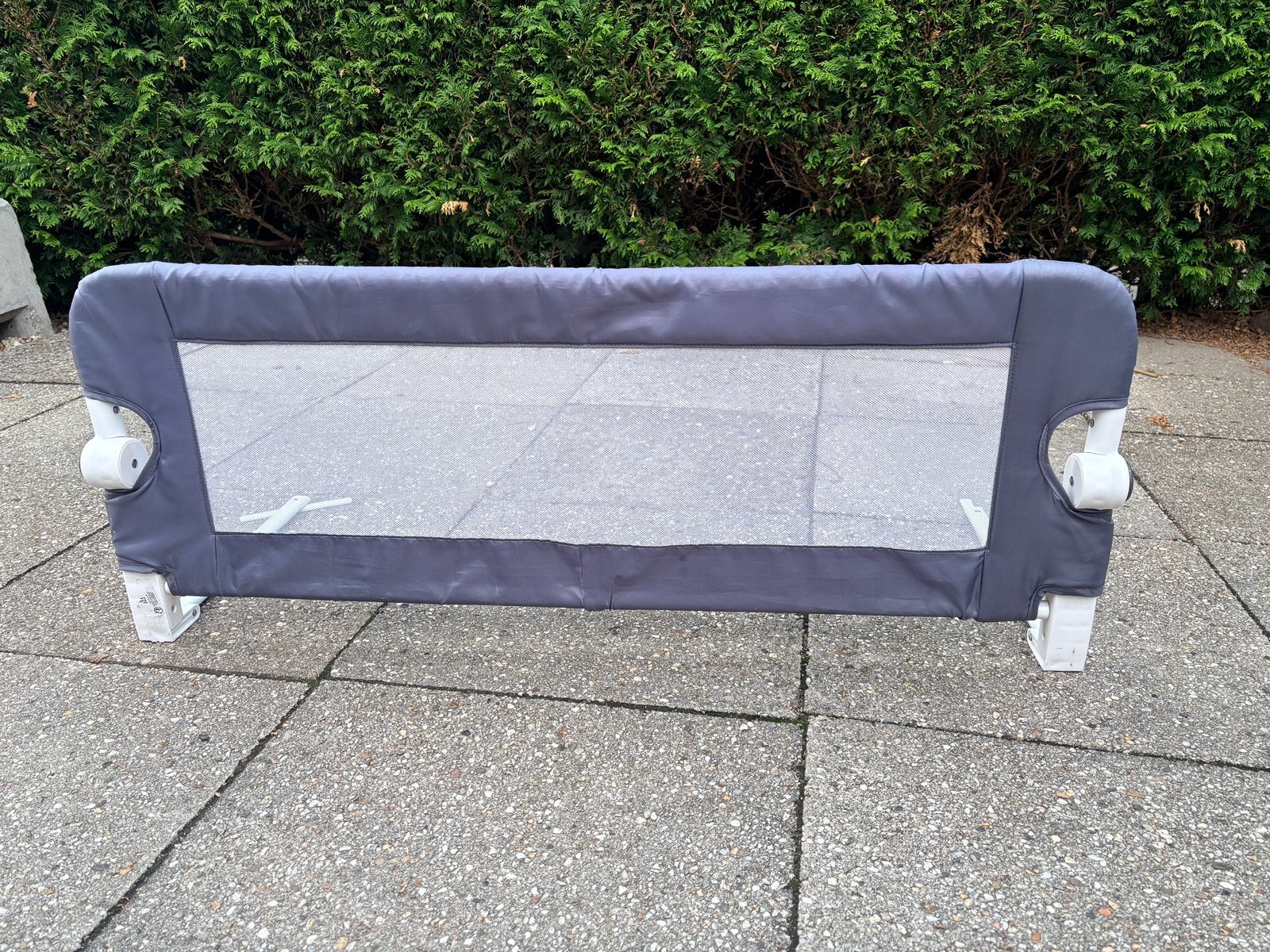 Grijs bedhek 100 cm x 36, Ophalen, Zo goed als nieuw, Overige typen