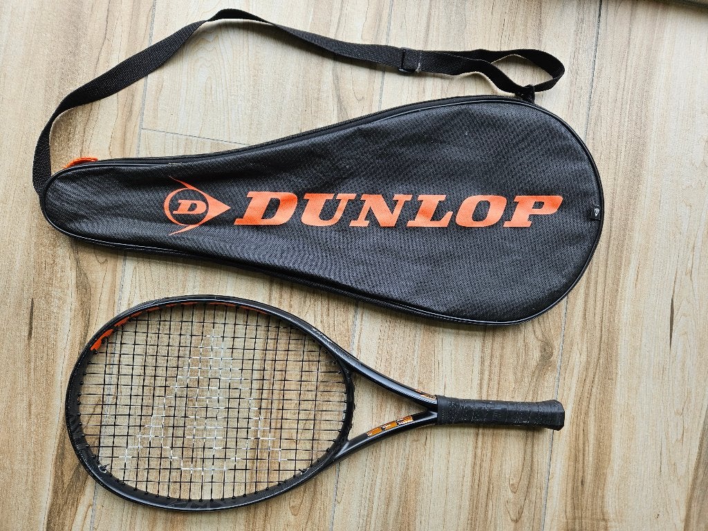 Tennisracket Dunlop NT R5.0 Pro Junior 25 met hoes en ballen, Sport en Fitness, Ophalen of Verzenden, Zo goed als nieuw, Racket