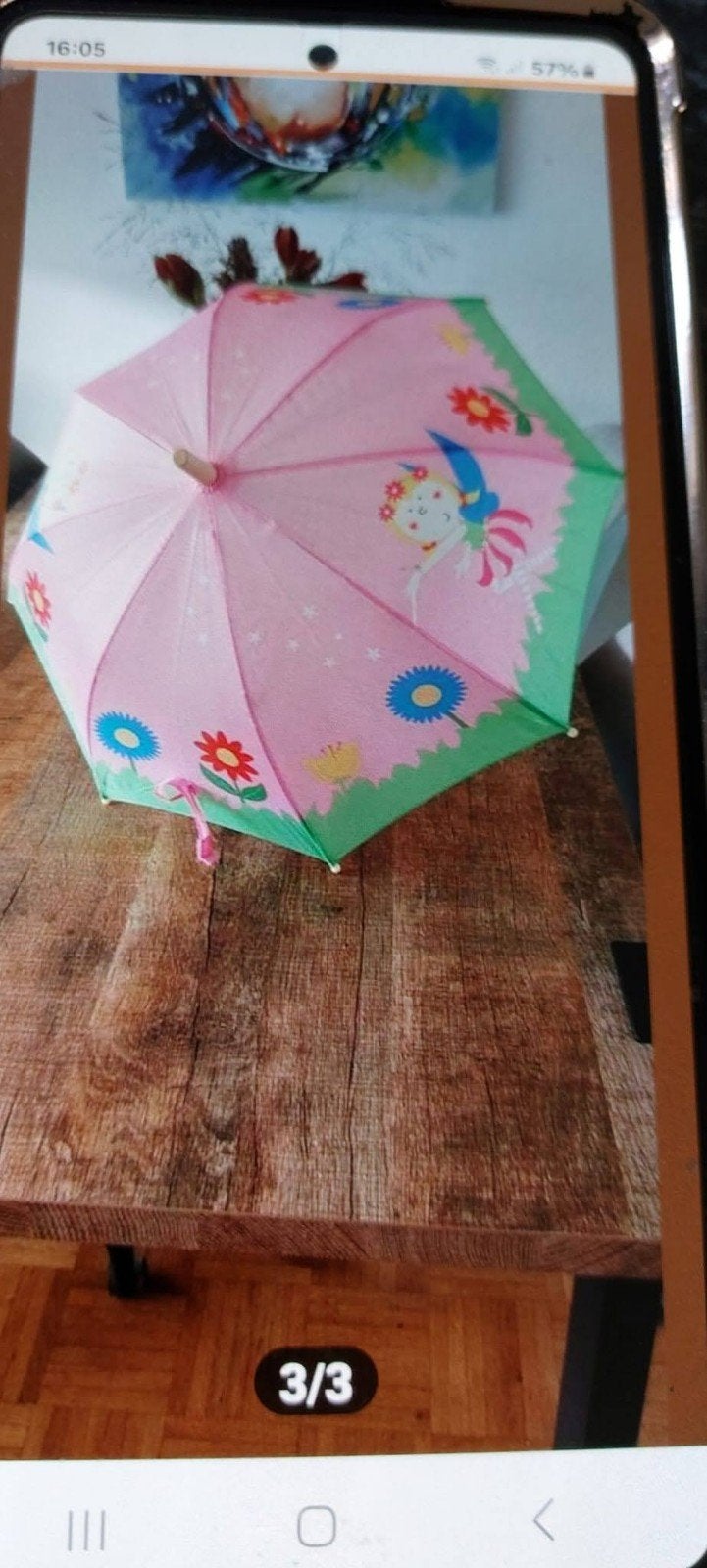 Kinderparaplu met apart handvat., Sieraden, Tassen en Uiterlijk, Paraplu's, Ophalen, Nieuw