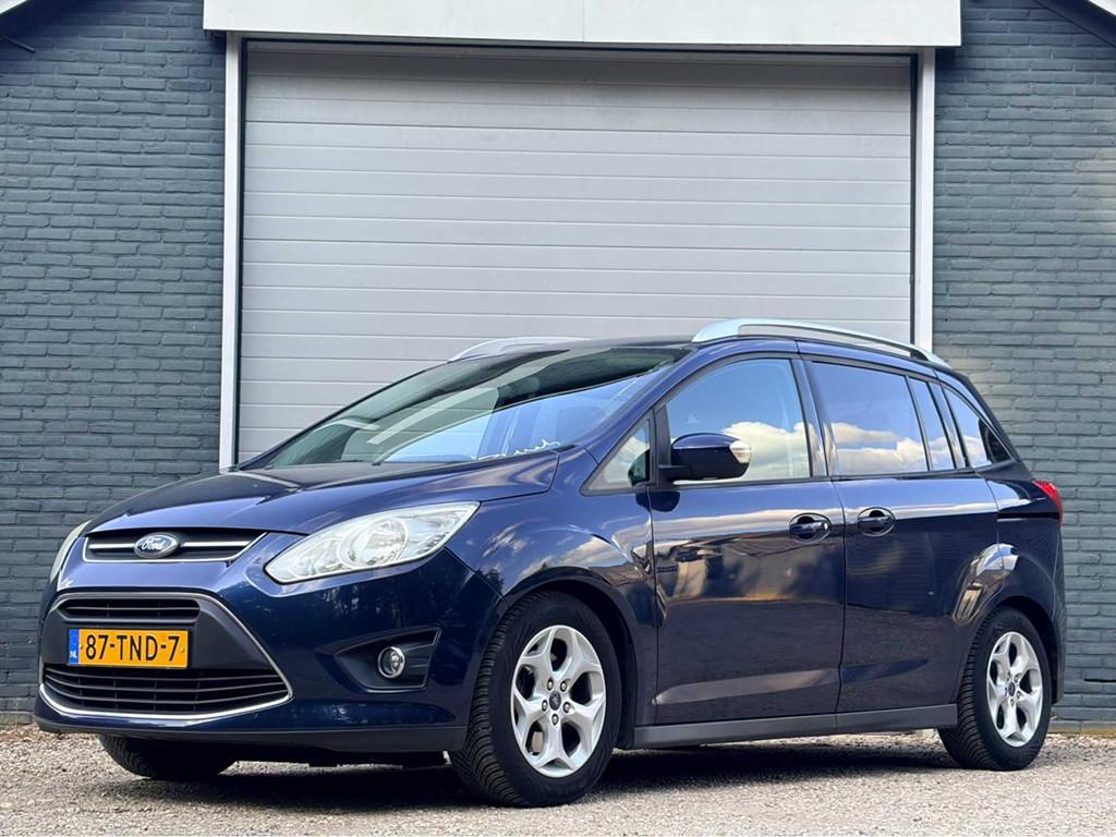 2012 Ford Grand C-Max 7 persoons! 1.6 Eco.Lease Tr.7p. Perso, Auto's, Ford, Voorwielaandrijving, 15 km/l, Gebruikt, 4 cilinders