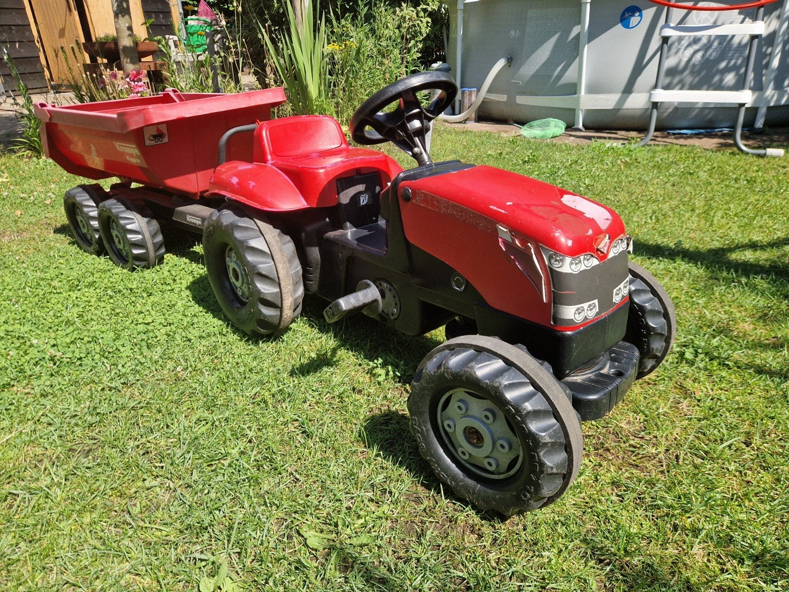 Rolly Toys Traptractor met aanhanger, Ophalen, Gebruikt, Trapvoertuig