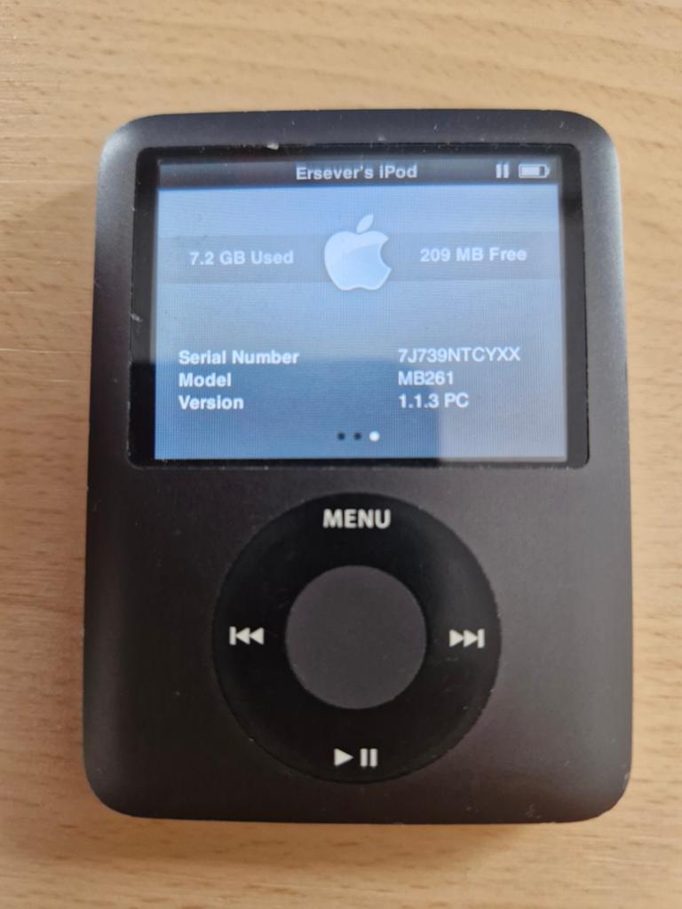 Apple iPod Nano 3e Generatie 8GB Zwart – Werkend Retro MP3 S, Ophalen of Verzenden, Nano, 2 tot 10 GB