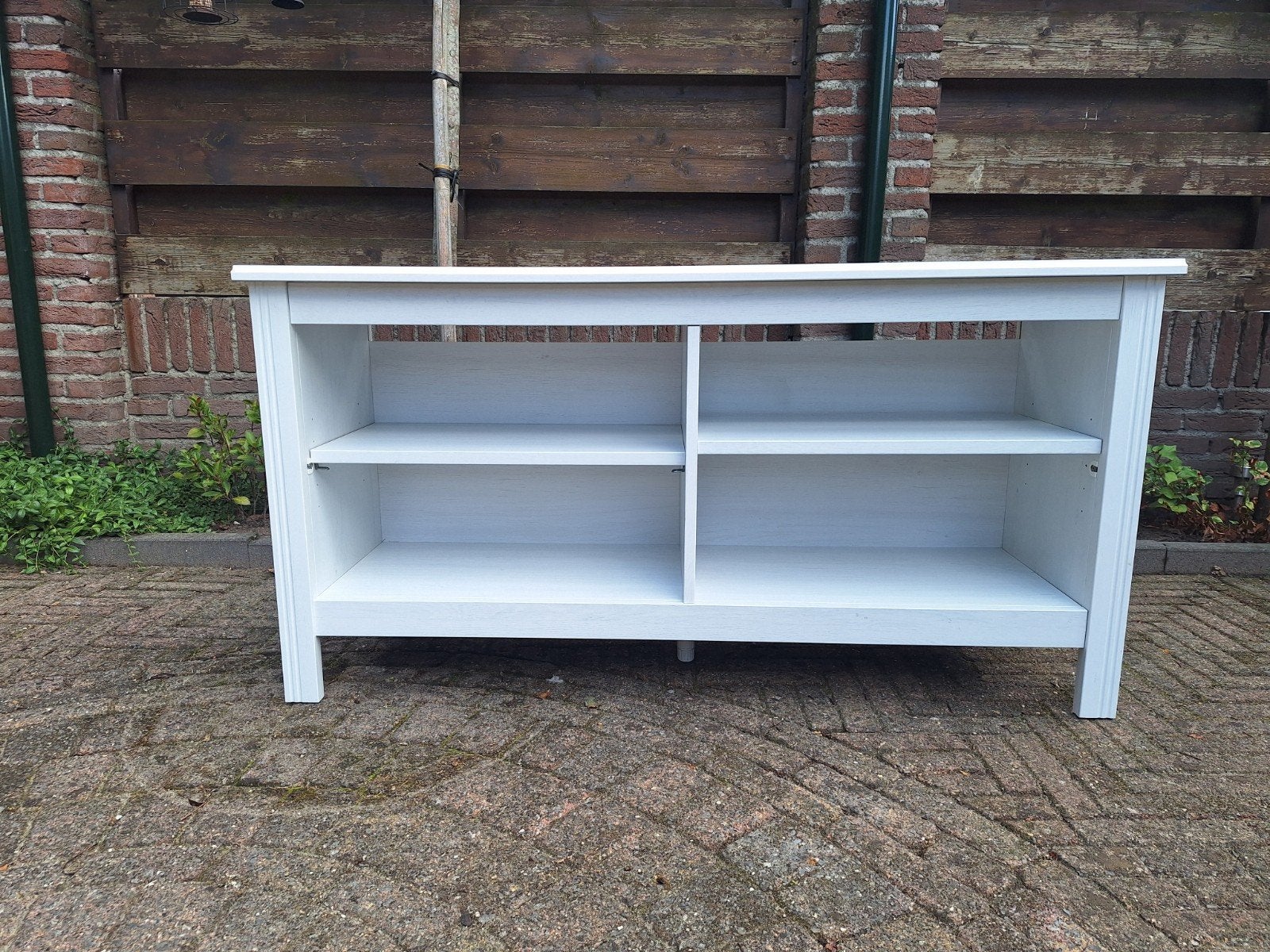 Gebroken wit tv meubel, Ophalen, 25 tot 50 cm, 100 tot 150 cm, Minder dan 100 cm