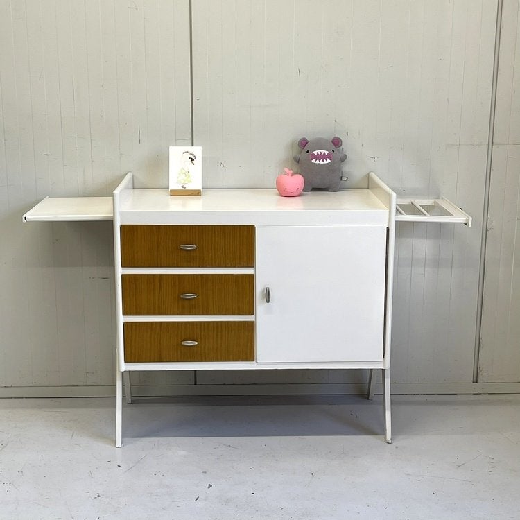 Compacte vintage jaren 50/60 commode kastje dressoir baby, Gebruikt, Onbekend, Onbekend, 75 tot 100 cm