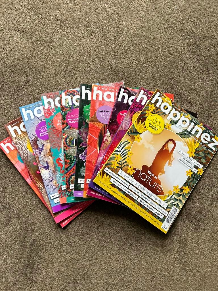 Happinez Tijdschriften - Diverse Edities, Ophalen of Verzenden, Gelezen, Lichaam en Geest