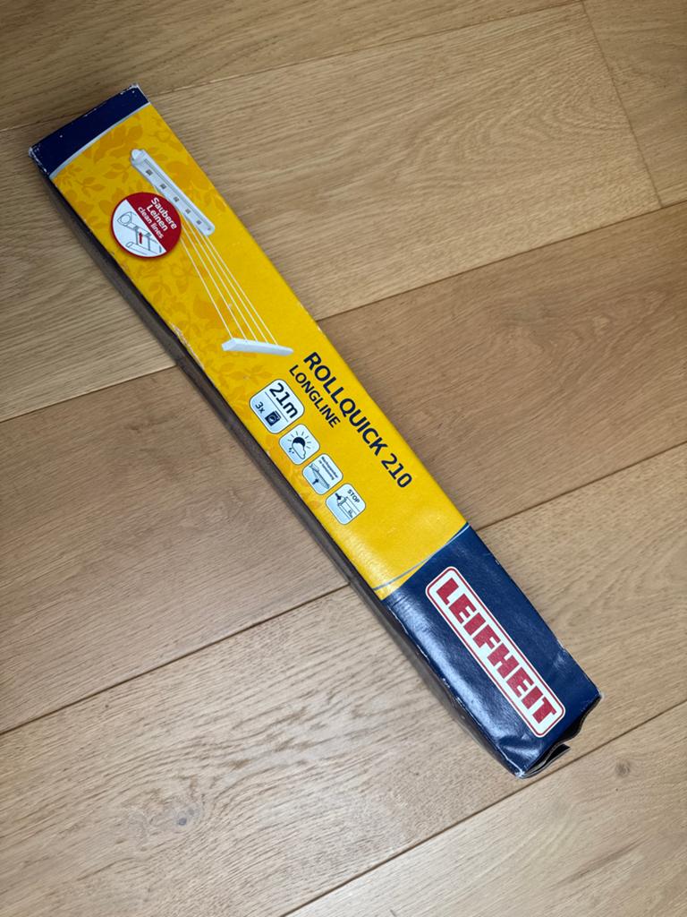 Leifheit Rollquick 210 Longline Waslijn - 21m nieuw in doos, Tuin en Terras, Droogmolens en Wasrekken, Ophalen of Verzenden, Nieuw