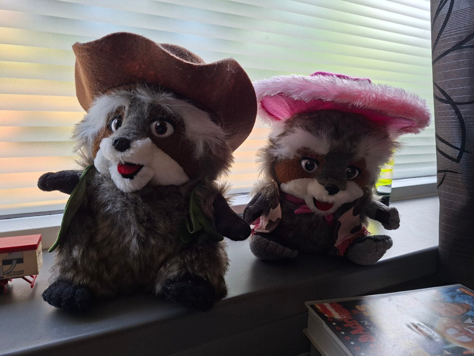 Randy en Rosie ,Set van 2 wasbeer knuffels - zo goed als nie, Overige typen, Ophalen of Verzenden, Zo goed als nieuw, Middelgroot (20 tot 80 cm)