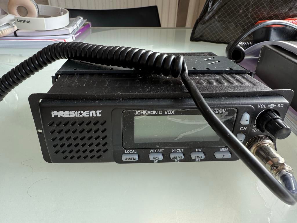 President Johnson II VOX CB-radio met antenne en toebehoren, Telecommunicatie, Ophalen of Verzenden, Nieuw